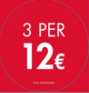 3 FOR 12 CIRCLE POP SIGN - ITALIAN