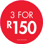 3 FOR 150 CIRCLE POP - SOUTH AFRICA