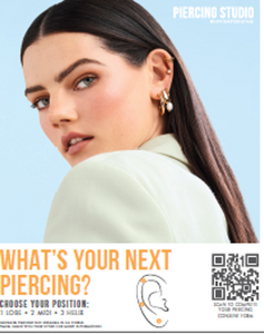 PIERCING CAMPAIGN 2024, 1 - XL COUNTER STAND - EAR ONLY