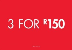 3 FOR 150 WALLBAY - SOUTH AFRICA