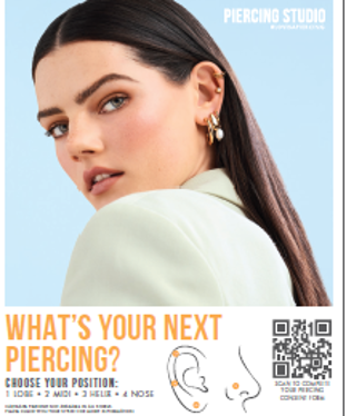 PIERCING CAMPAIGN 2024, 1 - XL COUNTER STAND - EAR & NOSE