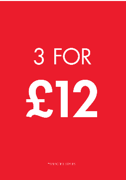 3 FOR 12 ENTRY STAND - UK