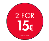 2 FOR 15€ CIRCLE POP SET