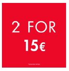 2 FOR 15€ SIX SPINNER SMALL DECAL