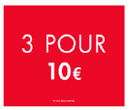 3 FOR 10€ 3 SIDED SPINNER - FRENCH