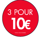 3 FOR 10€ CIRCLE POP SET - FRENCH