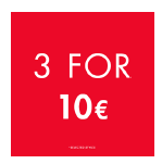 3 FOR 10€ SIX SPINNER SMALL DECAL