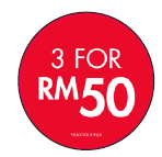 3 FOR RM50 CIRCLE POP SET MAL