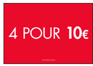 4 FOR 10 EURO WALLBAY - FRENCH