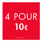 4 FOR 10 EURO SIX SPINNER SMALL DECAL - FRENCH