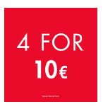 4 FOR 10€ SIX SPINNER SMALL DECAL