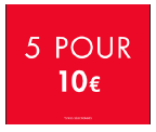 5 FOR 10€ 3 SIDED SPINNER - FRENCH