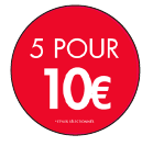 5 FOR 10€ CIRCLE POP SET - FRENCH