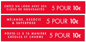 5 FOR 10€ SIX PROMO STRIP SET - FRENCH