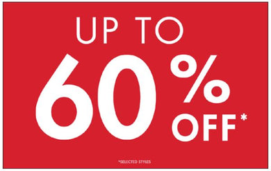 UP TO 60% OFF WALLBAY SIGN - ENGLISH