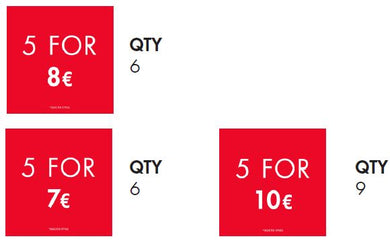 5 FOR € PROMO SIX SPINNER SMALL DECAL - ENGLISH EU