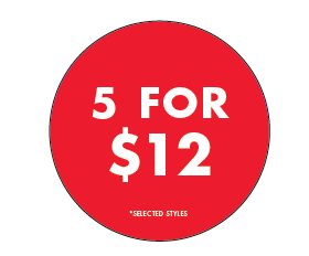 5 FOR $12 CIRCLE POP