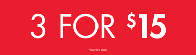 3 FOR 15 COUNTER STAND SELECTED STORES - SINGAPORE