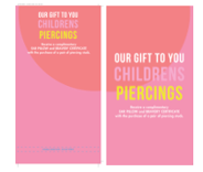 PIERCING GWP KIDS 2025 - STAND CARD INSERT - ENGLISH