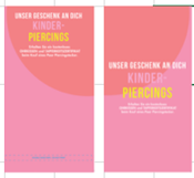 PIERCING GWP KIDS 2025 - STAND CARD INSERT - GERMAN