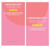PIERCING GWP KIDS 2025 - STAND CARD INSERT - ITALIAN