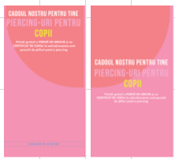 PIERCING GWP KIDS 2025 - STAND CARD INSERT - ROMANIAN