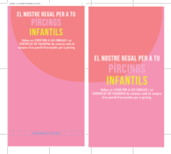 PIERCING GWP KIDS 2025 - STAND CARD INSERT - SPANISH CATALAN