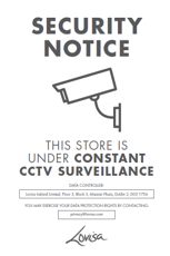 CCTV DECAL - IRL