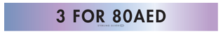 3FOR80AED - STRIP SIGN - UAE