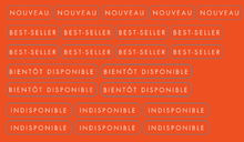 Load image into Gallery viewer, MENUBOARD STICKERS - FRENCH