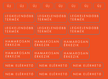 Load image into Gallery viewer, MENUBOARD STICKERS - HUNGARIAN