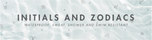 WATERPROOF ZODIACS AND INITIALS - COUNTER STAND - ENGLISH
