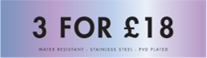 3 FOR 30 WATER RESISTANT- COUNTER STAND SELECTED STORE - UK