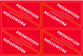 PROMOTION MENU BOARD CORNER STICKER (PIERCMENU003) - FRENCH