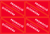 PROMOTION MENU BOARD CORNER STICKER (PIERCMENU003) - SPANISH CATALAN