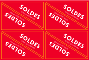 SALE MENU BOARD CORNER STICKER (PIERCMENU003) - CANADA QUEBEC