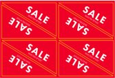 SALE MENU BOARD CORNER STICKER (PIERCMENU003) - ENGLISH
