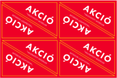 SALE MENU BOARD CORNER STICKER (PIERCMENU003) - HUNGARIAN