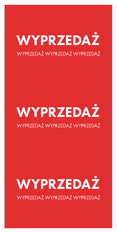 FRONT WINDOW POSTER - SALE (POLISH)