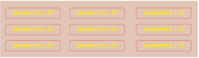 PIERCING MENU BOARD DIAMOND STICKERS - ITALIAN