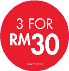 3 FOR 30 CIRCLE POP - MALAYSIA