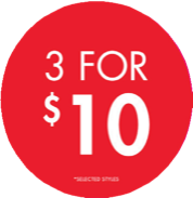 3 FOR 10 CIRCLE POP - NEW ZEALAND