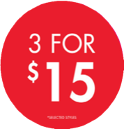 3 FOR 15 CIRCLE POP - NEW ZEALAND