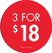 3 FOR 18 CIRCLE POP - NEW ZEALAND