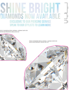 PIERCING STUDIO DIAMONDS EXPANSIONS - WINDOW DECAL PACK