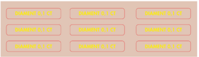 PIERCING MENU BOARD DIAMOND STICKERS - POLISH