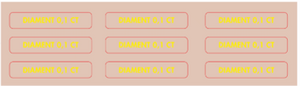PIERCING MENU BOARD DIAMOND STICKERS - POLISH