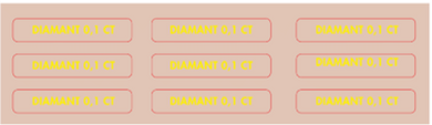 PIERCING MENU BOARD DIAMOND STICKERS - ROMANIAN