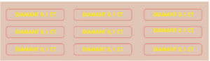 PIERCING MENU BOARD DIAMOND STICKERS - ROMANIAN