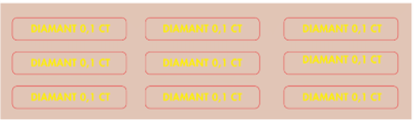 PIERCING MENU BOARD DIAMOND STICKERS - ROMANIAN